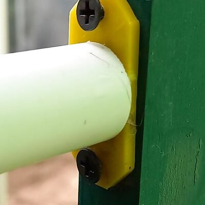 Half inch PVC wall support