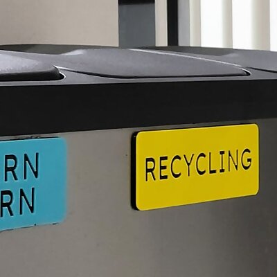 Helpful Bin Signs  Recycling Rubbish Return  Earn