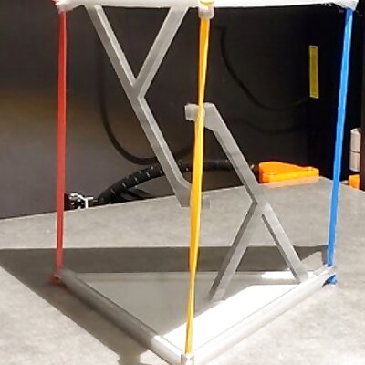 Impossible Table  no supports rubber band