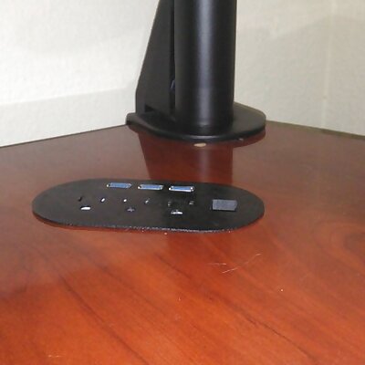 Desk Grommet with USB AC and Rj45