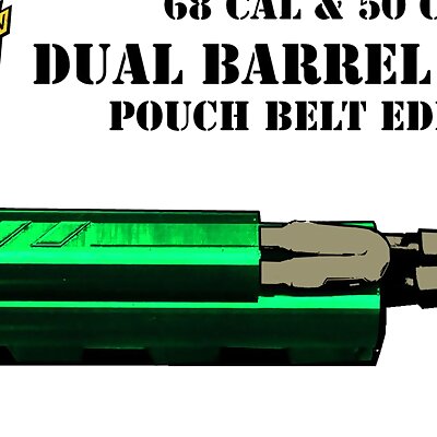 paintball 68 cal and 50 cal barrel swab belt case pouch holder