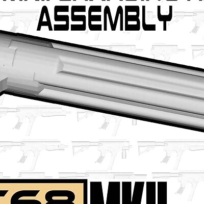 FGC68 MKII 3d printable Charging Handle Assembly