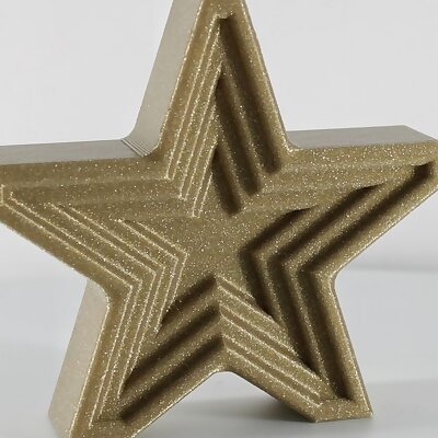Subtractive Star Tree Ornament Christmas Decor by Slimprint
