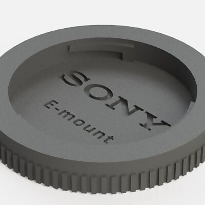 Rear lens cap for Sony Emount