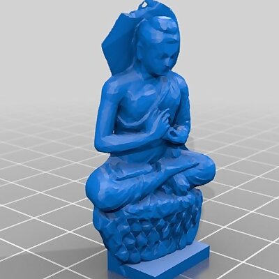 Low Poly Seated Buddah