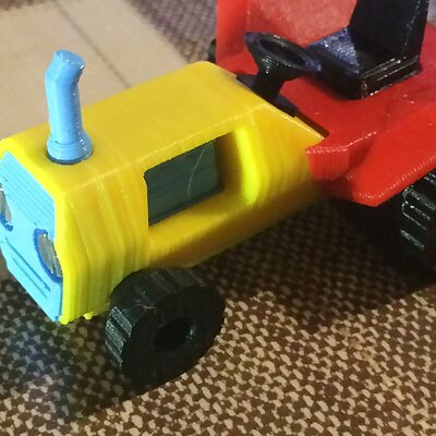 Small tractor  3d printed kit  Malý traktor  3d tištěná stavebnice