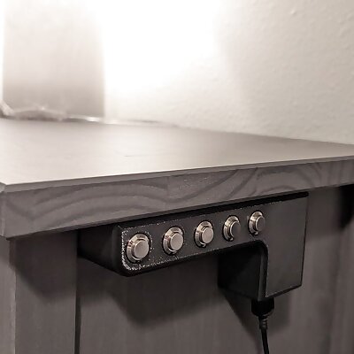 Bedside nightstand button console for controlling smart home things