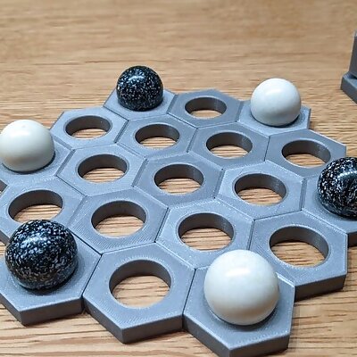 Hex Piece for 25mm Marble  Abstract Games