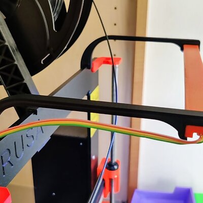 Prusa i3 LED strip mount with Max Z clearance