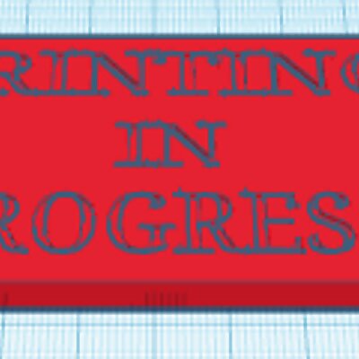 printing in progress sign