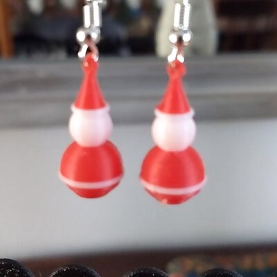 Santa Snowman Earrings