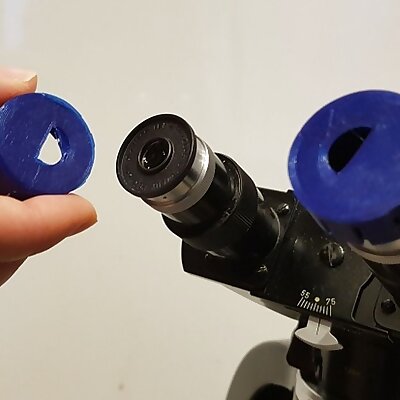 Microscope eyepiece 3D caps