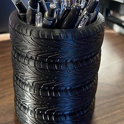 Stacked Tires Pen Holder