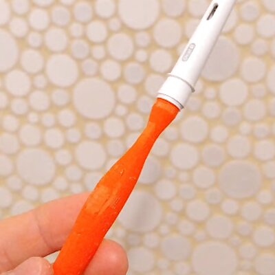 Manual electric toothbrush bit holder