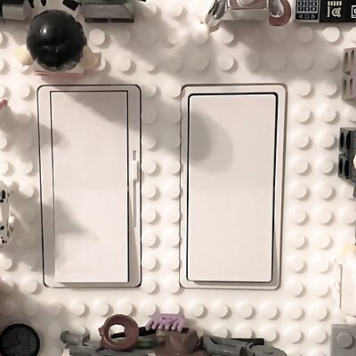 Wall switch plate for Legos for Eaton screwless
