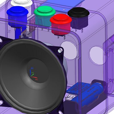 Tonuino Case for 100mm Visaton Speaker Portable