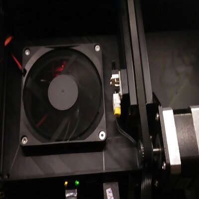 left lid 80 and 60mm fan for Ender 3 universal rear electronics case by TT