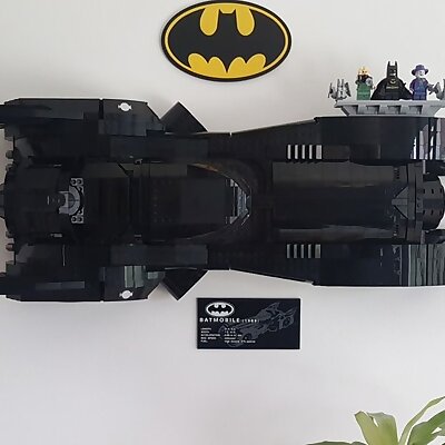 Lego Batmobile Wall Mount
