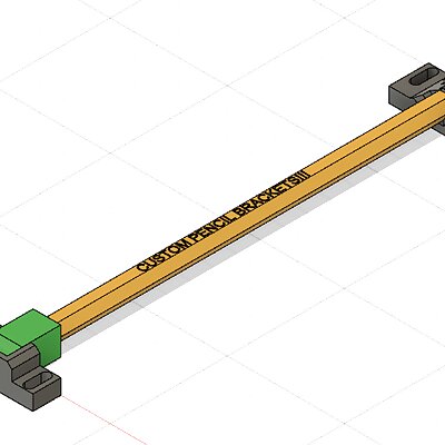 Pencil mounts for laser cutting
