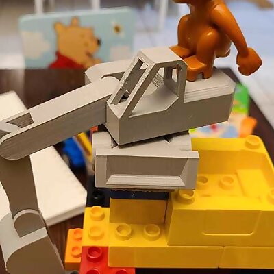 Excavator on Lego Duplo