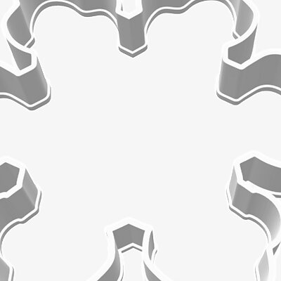 Snowflake cookie cutter