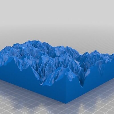3D map of Verzasca valley Switzerland