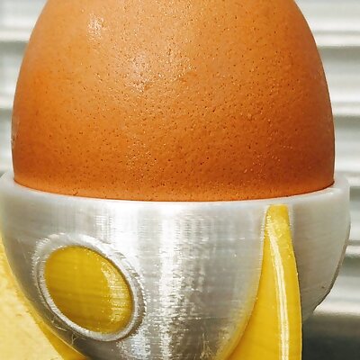 Egg Cup Rocket Ship MultiMaterial
