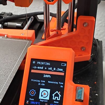 Prusa Mini LCD Cover with USB and Power Switch