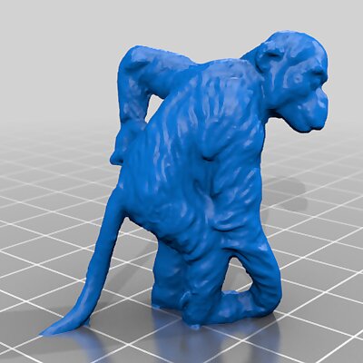 Chimp GDRDDR Figurine  3D Scan