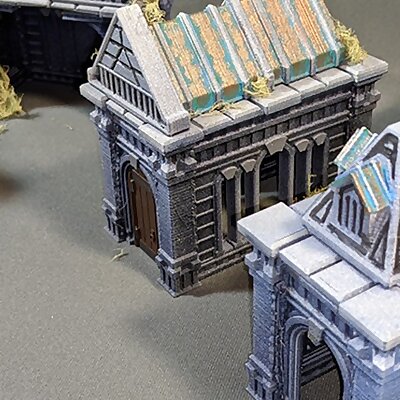 Crypts  Fantasy Ruins  Modular Building Set  3D Printable