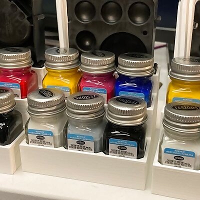 Customizable Paint Bottle Storage  Display Shelf  Caddy