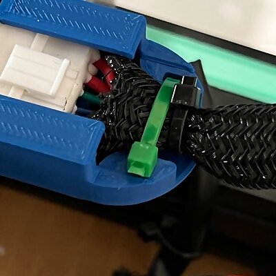 Heated Bed Cable Strain Relief Bracket