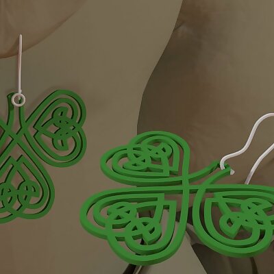 Celtic Clover Earrings