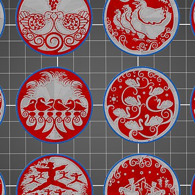 12 Days of Christmas Coaster Collection