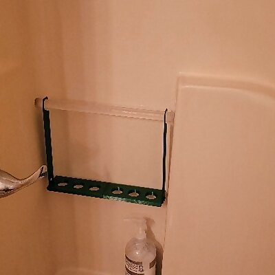 Shower shelf for bath fitter