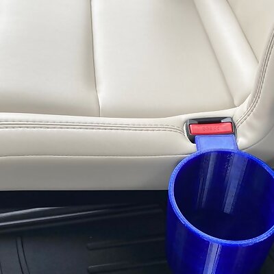 Hydroflask cup holder for Tesla Model X 6 seater seats