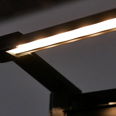 Simple LED profil pc lamp on Samsung curved monitor