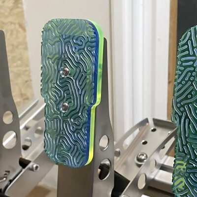 Patterned Pedal Face for Fanatec CSL Pedals