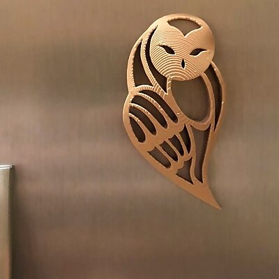 Owl Pendant fridge magnet remix