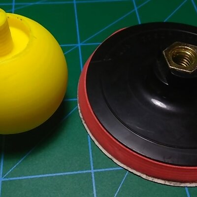 Angle grinder sanding pad handle