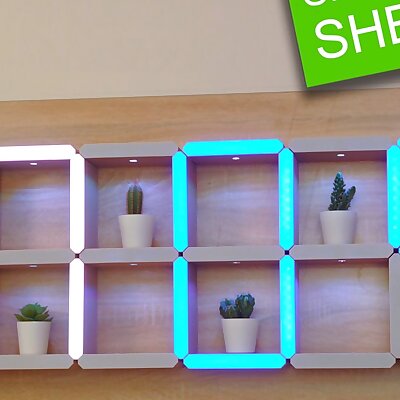 How to build a Giant Hidden Shelf Edge Clock  3D Printable  Elegoo Arduino Nano  Smart Home  LED