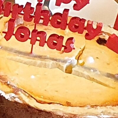 Happy Birthday Jonas cake topper