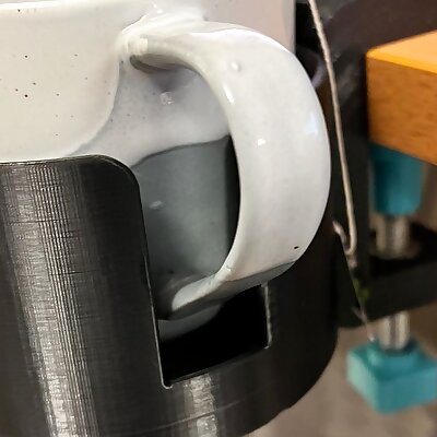 Desk clamp with mug  cup holder attachments