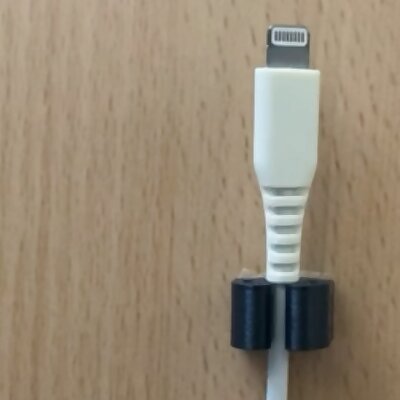 Flexible charger cable holder