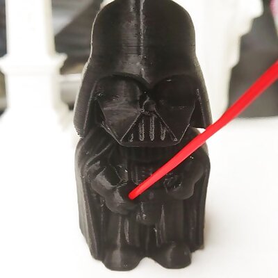 Mini Dart Vader with filament lightsaber
