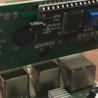 RPI LCD 16x2 holder  examples