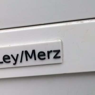 Letterbox Nameplate