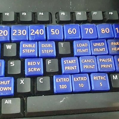 Octoprint USB keyboard key caps
