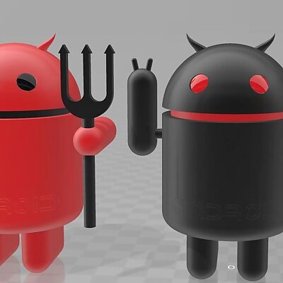Posable Robot Android Devil