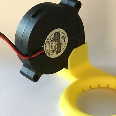 Nozzle fan with snapfit for 50mm blower fan